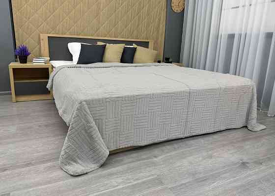 Плед-покривало Преміум 220х240 см (+-5см) Світло-сірий (87-224) Київ