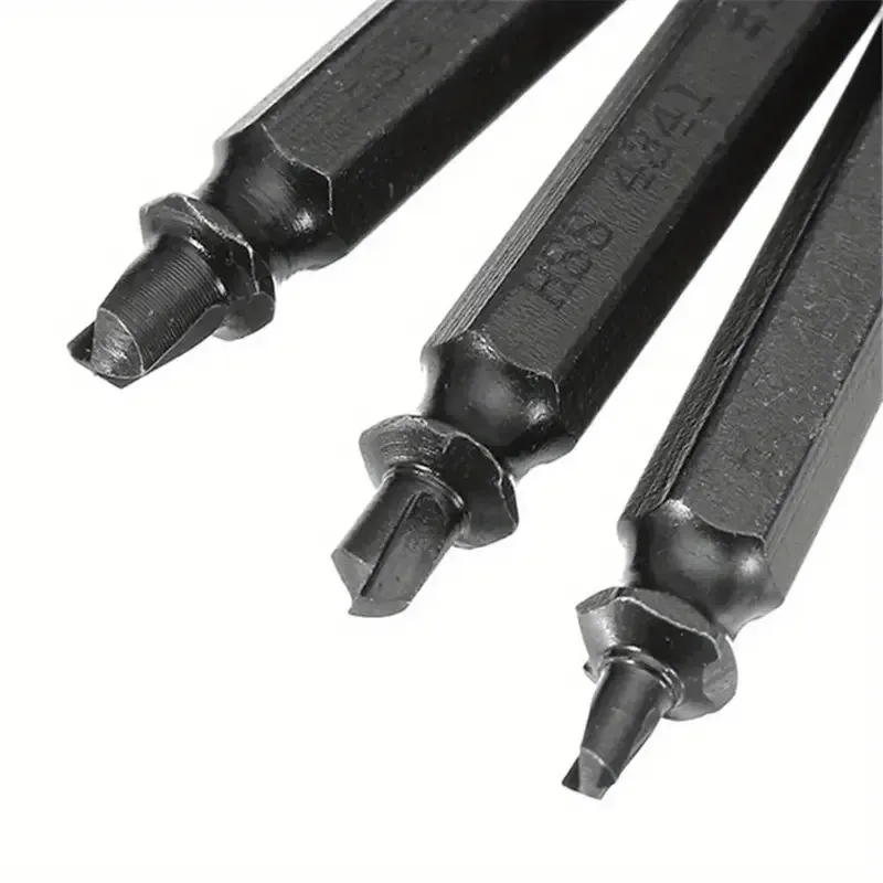 Набор экстракторов для сломанных болтов и винтов, 4 шт HSS 4341 в кейсе для ремонта и мастерской Киев - изображение 4