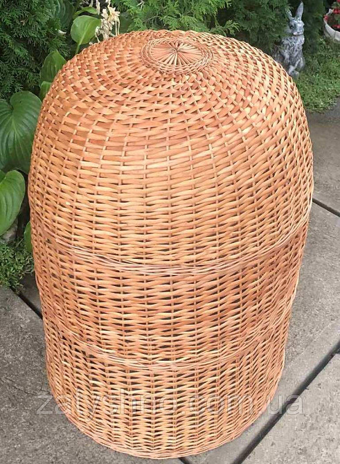 Плетена люстра висока з лози Київ - фото 1