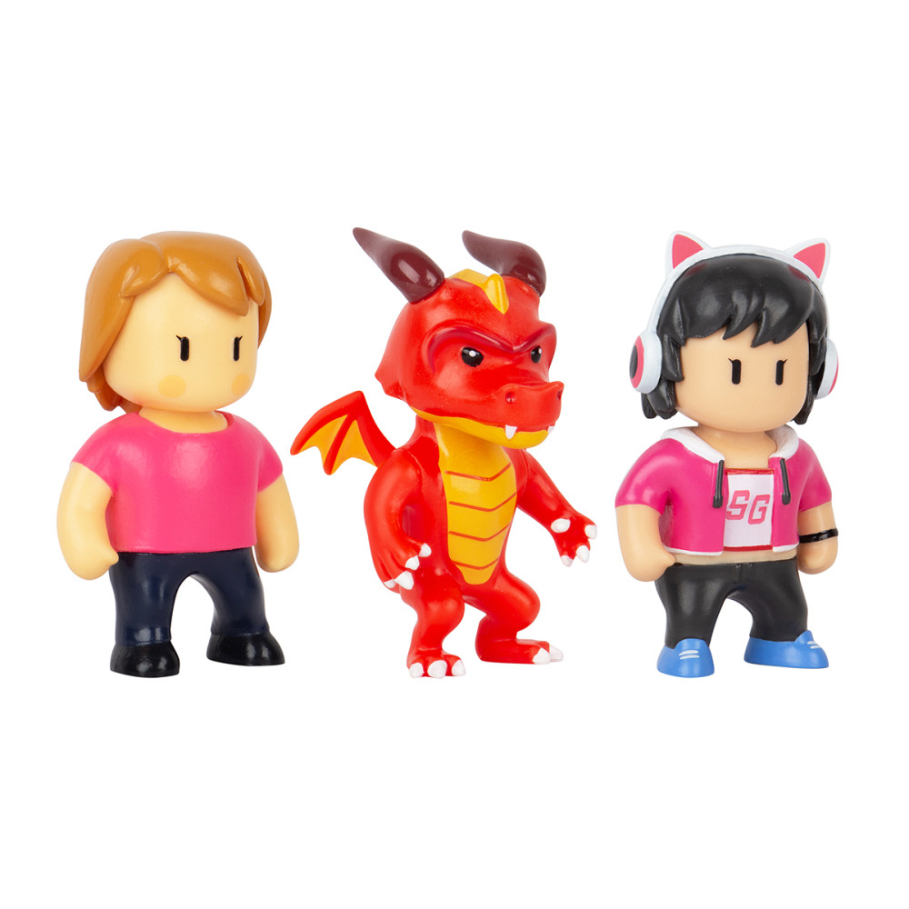 Набір колекц. фігурок Stumble Guys - Оператор Джина, Дракон Інферно, Міс Стамбл Дніпро - фото 3