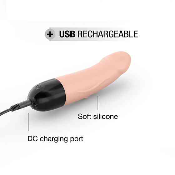 Вибратор Dorcel Real Vibration S Flesh 2.0, диам 3,7см, перезаряжаемый, для точки G Sex Aura Киев