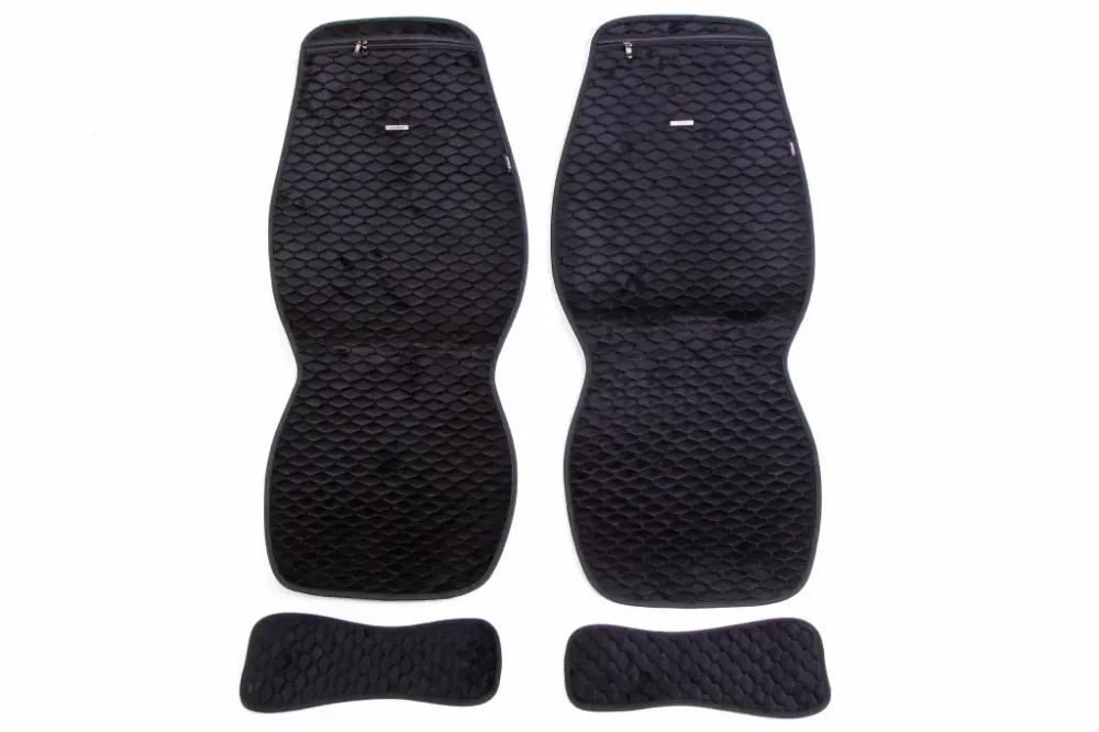 Накидка на сідницю Elegant Pelermo передній чорний (2 шт. з підголовками) Вінниця - фото 1