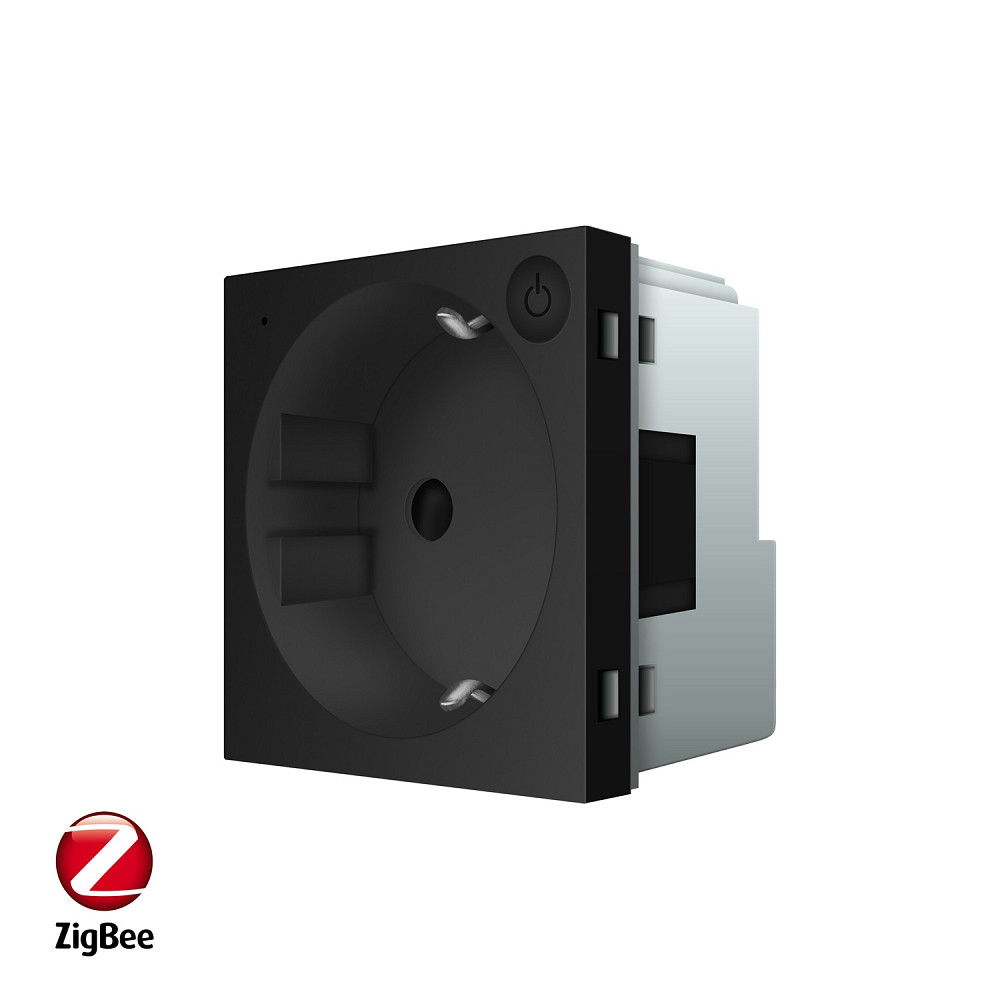 LIVOLO Розумна розетка LIVOLO ZigBee, з заземленням, чорна, 16А 230В, керування через Alexa / G Коломия - фото 1