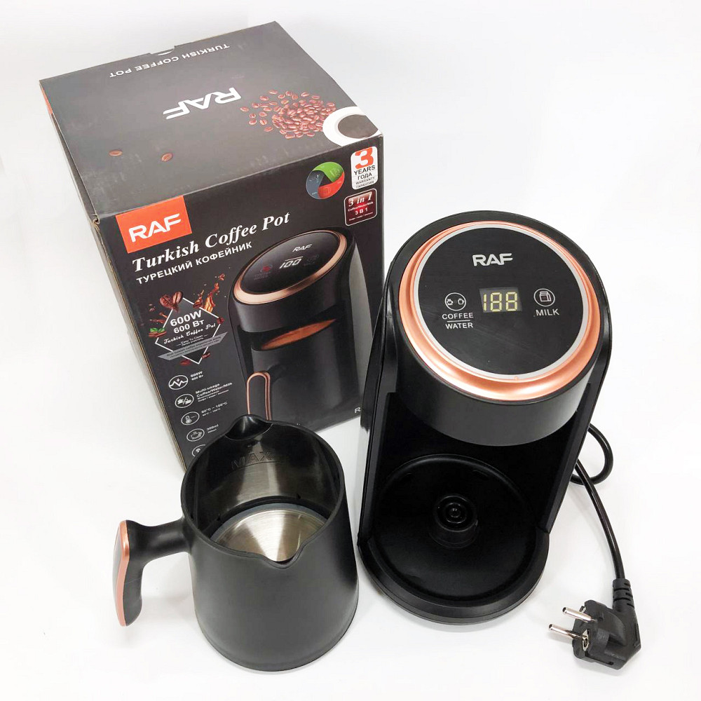 Электротурка электрическая RAF-R.116 300 мл 600Вт, Электрическая турка для кофе с автоотключением MO-28 Львов - изображение 6