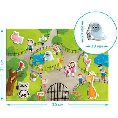 Обучающий набор DoDo Магнитная игра Зоопарк (200207) Винница