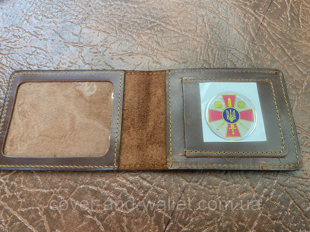 Обкладинка на посвідчення "Ветеран Військової Служби" із пластиковим шевроном Київ - фото 1
