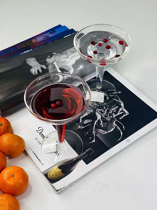 Келих для коктейлю маргарити "Оскар" 200 мл 102-561 скло прозоре Київ - фото 2