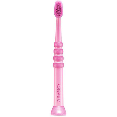 Детская зубная щетка Curaprox CS Baby з гумованою ручкою (0-4 років) Рожевий (CS Baby-01) Винница - изображение 1