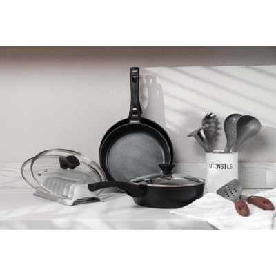 Сковорода Ardesto Gemini Livorno, 24см, алюміній, чорний (AR1224A) Винница - изображение 12