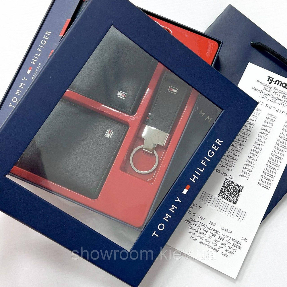 Чоловічий подарунковий набір портмоне та картхолдер TH (3310) Київ - фото 2