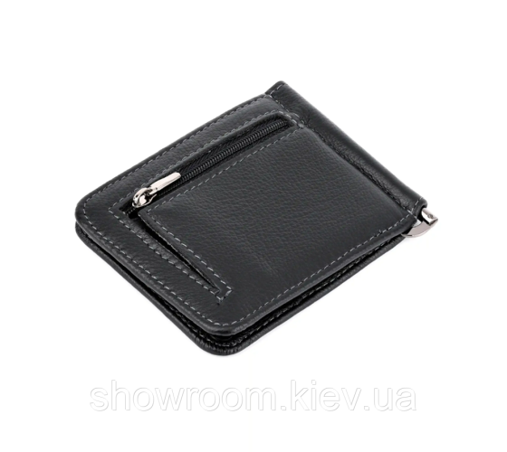 Шкіряний затиск для грошей на магніті Marco Coverna (124) black Київ