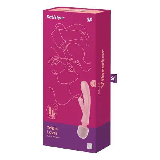 Вібратор Satisfyer Triple Lover (Pink) Львів