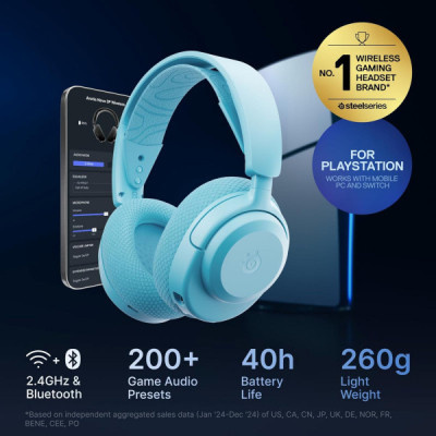 Навушники SteelSeries Arctis Nova 3P Wireless MultiPlatform Aqua (61688) Вінниця - фото 9