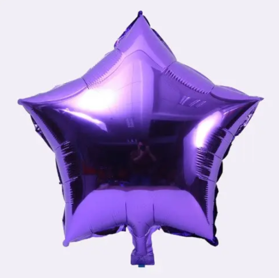 Шарик звездочка фольгированный 10 дюймов фиолетовый Киев