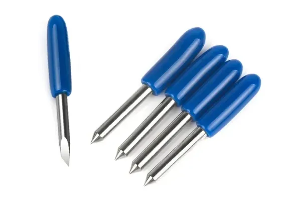 Сменные вольфрамовые ножи для плоттера 10 шт синие Киев