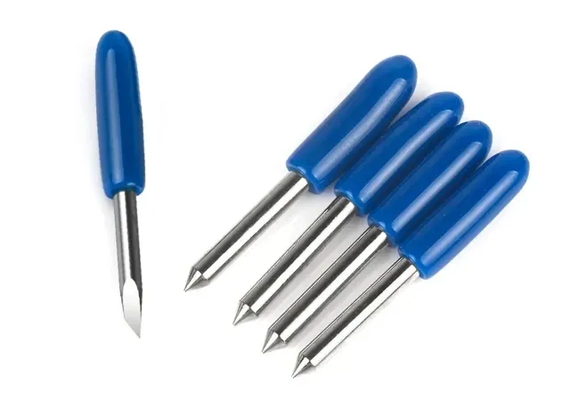 Сменные вольфрамовые ножи для плоттера 10 шт синие Киев - изображение 1