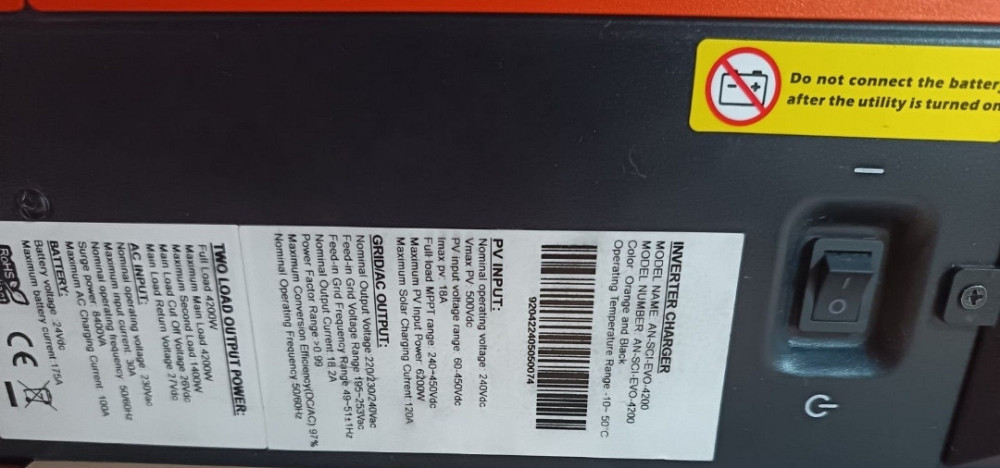 Гибридный инвертор EVO 24W 4,5кв. Харьков - изображение 3