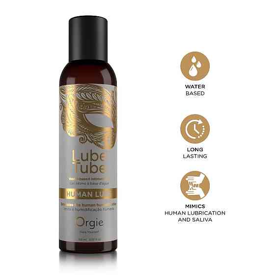 Лубрикант на водній основі Orgie Lube Tube Human Lube, 150 мл, імітація природної змазки та слини Sex Aura Київ