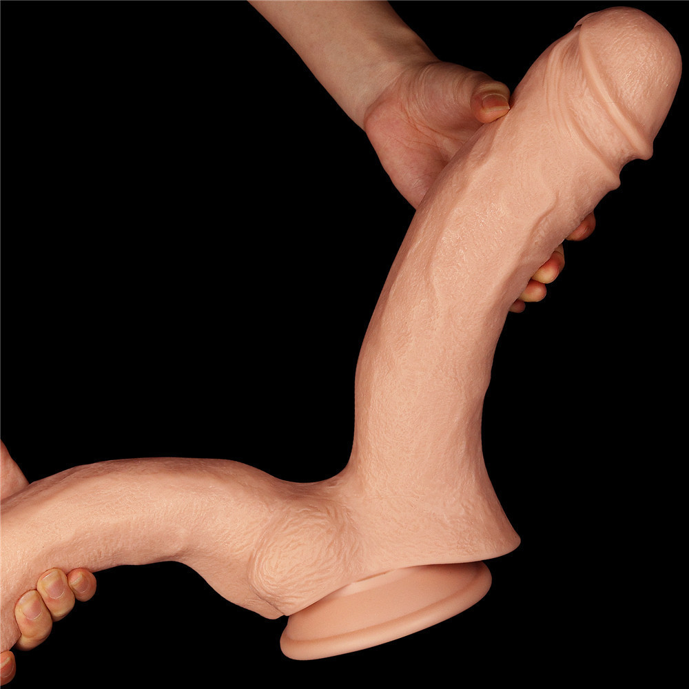 Двойной фаллоимитатор - King-Sized Realistic Mega Double Dildo 12