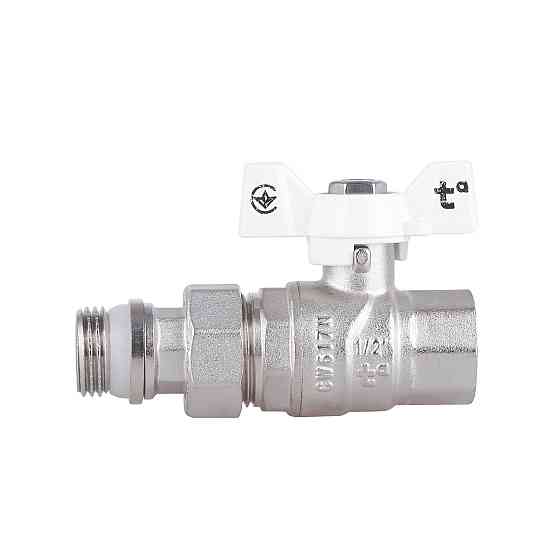 Кран кульовий "Американка" Thermo Alliance Forte 1/2" з антипротіканням прямий SF222W15 Київ
