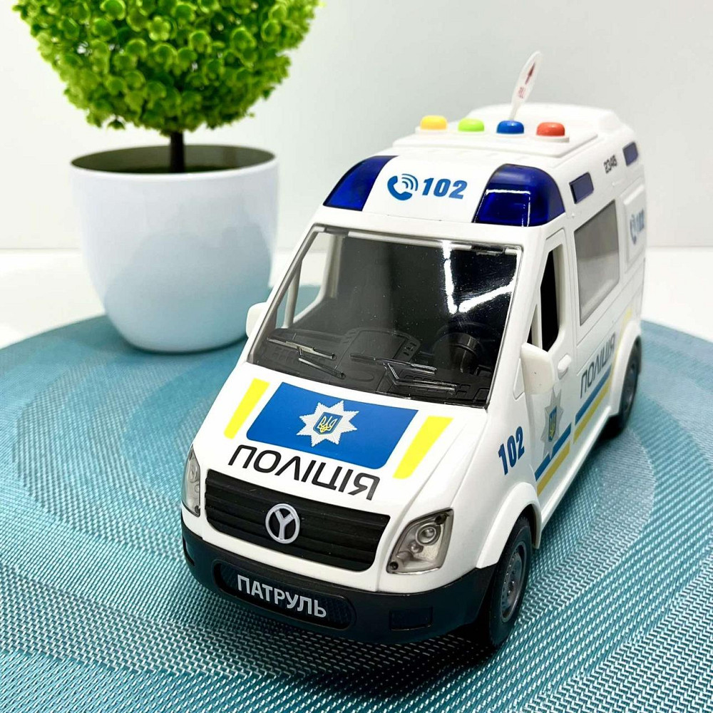 Машина Поліцейська АвтоЕксперт відкриваються двері звук пісні інерція Біла (69609) Чернигов - изображение 1
