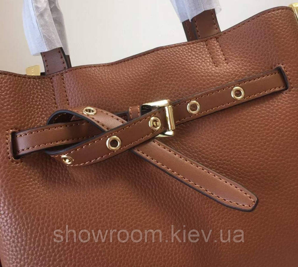 Брендова жіноча сумочка MK Emilia brown Київ - фото 7