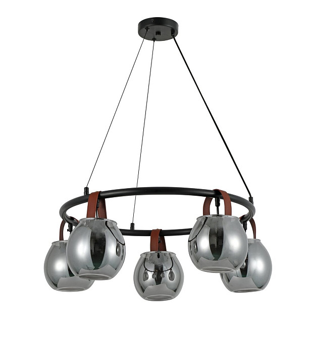 Люстра підвісна в стилі лофт G 321029/5 Matte Black Коломия - фото 2