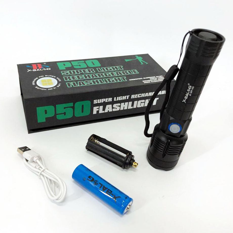 Сверхмощный фонарь лед Bailong X-Balog BL-B99-P50, Лед фонарик с зарядкой, Удобный ручной фонарь KS-27 Львов - изображение 2