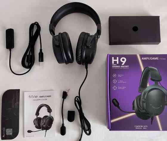 СРОЧНО! НОВІ Ігрові навушники Fifine H9 Black 7.1. Харків