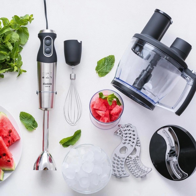 Блендер із захистом від розбризкування MAGIO, Блендер для дитячого пюре побутові міксери BV-83 Львів - фото 16