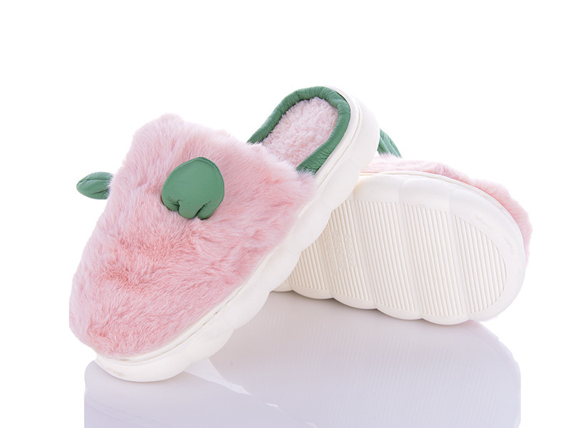 Женские закрытые тапочки домашние меховые розовый 36/37 Одесса - изображение 1