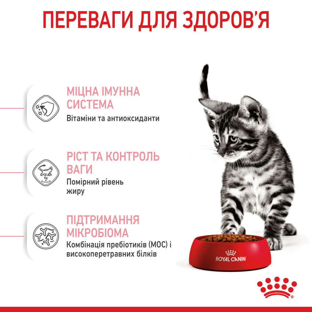 Корм для стерилізованих кошенят ROYAL CANIN KITTEN STERILISED 2.0 кг Київ - фото 4