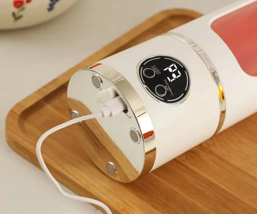 Портативний блендер 450 мл: 3 швидкості, USB-зарядка, 10 лез – свіжі смузі будь-де Одеса - фото 3