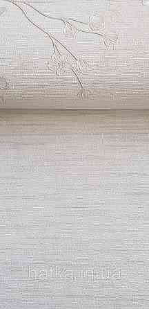Шпалери вінілові на флізеліні Grandeco Anita1,06х10 тонка смужка дощик матові сіро-бежеві Київ