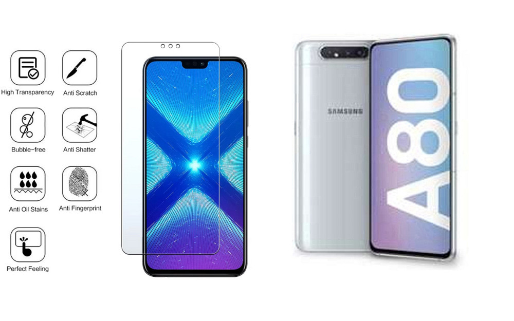 Защитное стекло NeoGlass для Samsung Galaxy A80 2019 SM-A805 – ультрапрозрачное и устойчивое Киев - изображение 4
