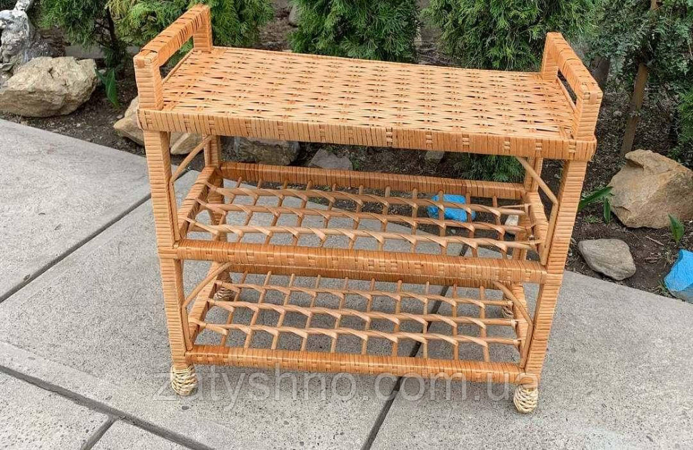 Полиця плетена для взуття на 3 яруси Київ - фото 2