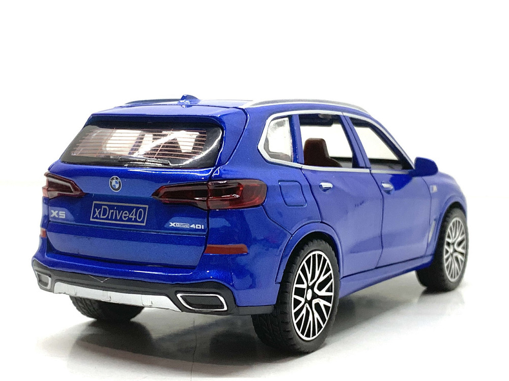 Машина Автосвіт BMW Х5 інерційна масштаб 1:32 відчиняються двері капот багажник 16,5см Синя (AP-1755) Чернигов - изображение 8