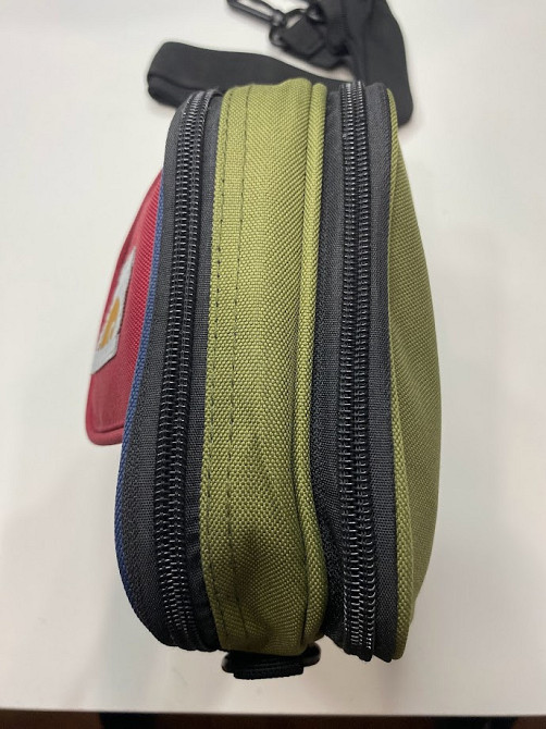 Сумка через плече Carhartt Кархарт 17х17х7 Синій/зелений Запоріжжя - фото 3