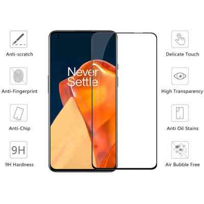 Стекло защитное Drobak OnePlus 9 Black Frame A+ (474786) Винница