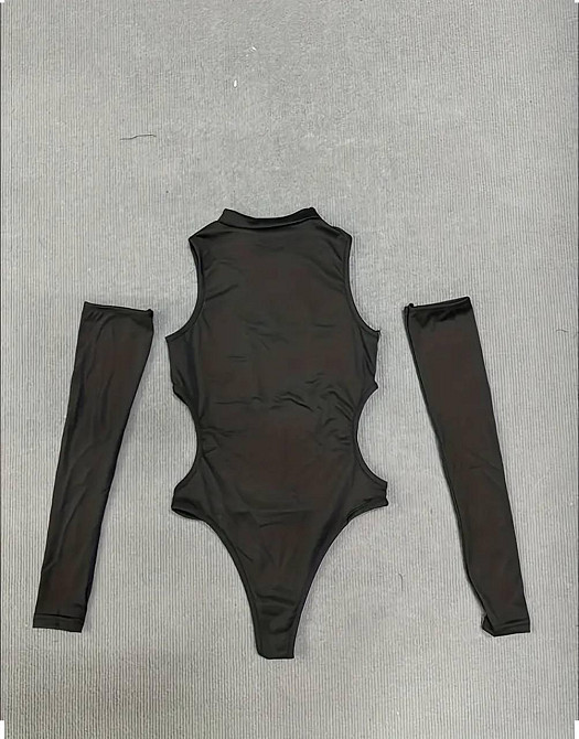 Женский привлекательный боди с вырезом и съемными рукавами микродайвинг Одесса - изображение 5