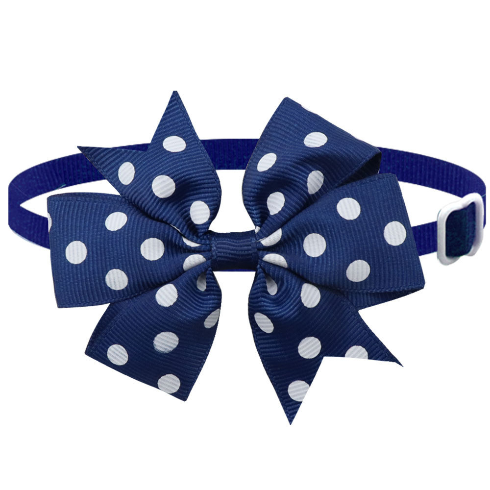 Бантик на шию для собак та котів one size синьо-білий Київ - фото 1