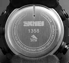 Skmei 1358 Black Smart Watch Co,ass SBR Київ