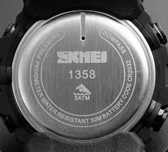 Skmei 1358 Black Smart Watch Co,ass SBR Київ - фото 4