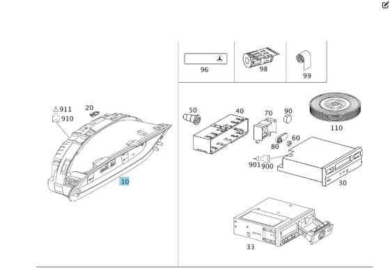 Mercedes-Benz  A6394460721 Щиток - панель приладів для дизельних авто в км V-class W639 Одеса