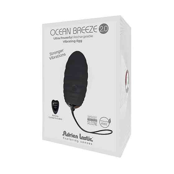Виброяйцо Adrien Lastic Ocean Breeze 2.0 Black, пульт ДУ, очень мощный мотор, 10 виброрежимов Sex Aura Киев