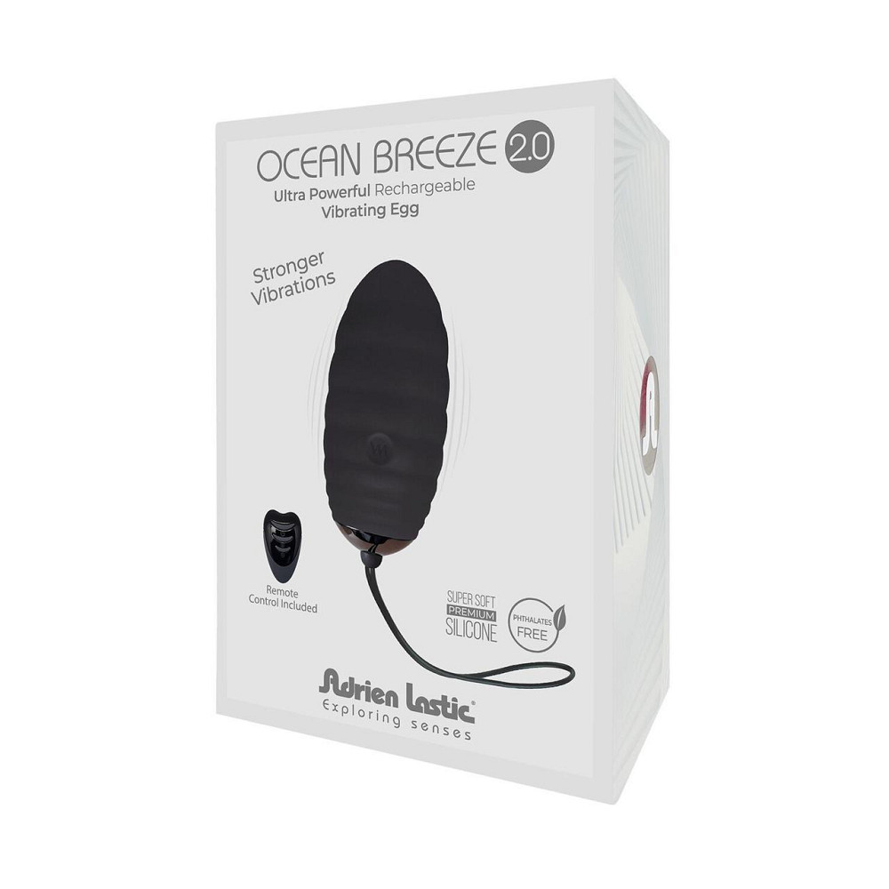 Виброяйцо Adrien Lastic Ocean Breeze 2.0 Black, пульт ДУ, очень мощный мотор, 10 виброрежимов Sex Aura Киев - изображение 4