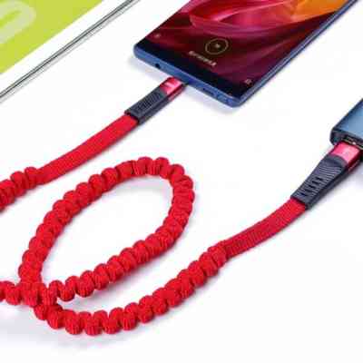 Дата кабель USB 2.0 AM to Micro 5P 1.2m 2.1A spring red XO (NB127-M-RD) Вінниця