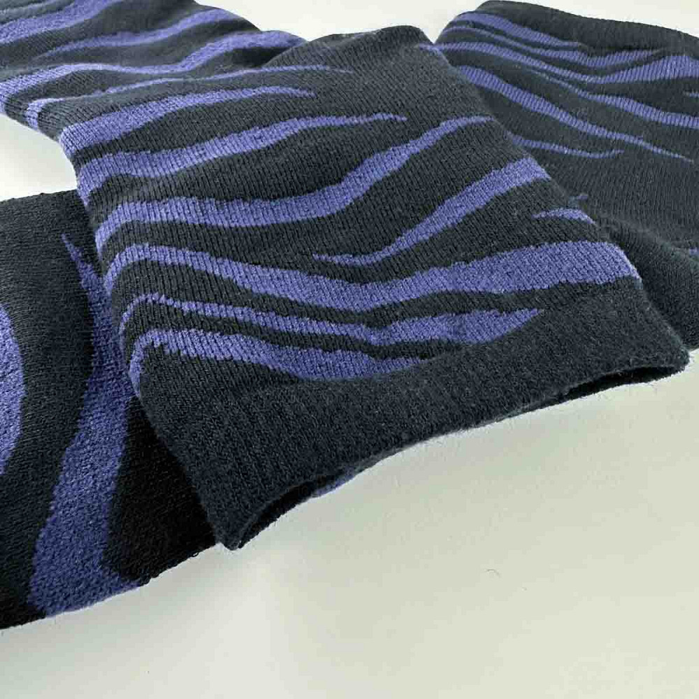 Теплые носки женские классические в полоску Греви GM Textile Высокие 36-41 Черный Сумы - изображение 2