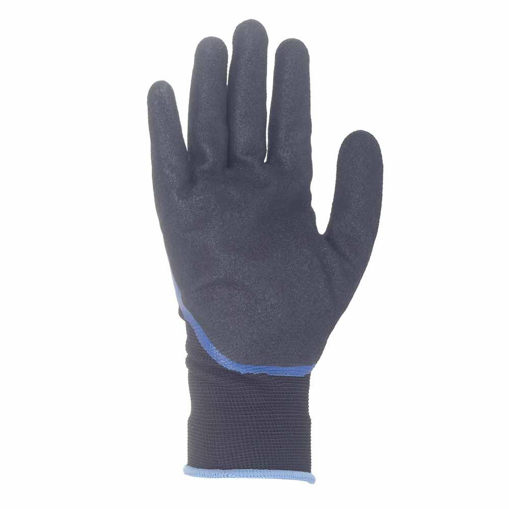 Трикотажные перчатки с двойным нитриловым покрытием р9 (сине-черные, манжет) SIGMA (9443671) Ровно - изображение 5