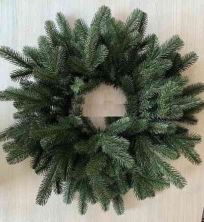 Рождественский венок Элит из хвои литой 45 см (Зеленый) Киев